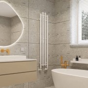 Grzejnik łazienkowy dekoracyjny Radeco Tubo 3K 120x28,5cm kolor