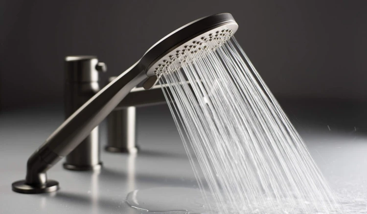 Bateria wannowa 3-otworowa titanium Arnika Deante