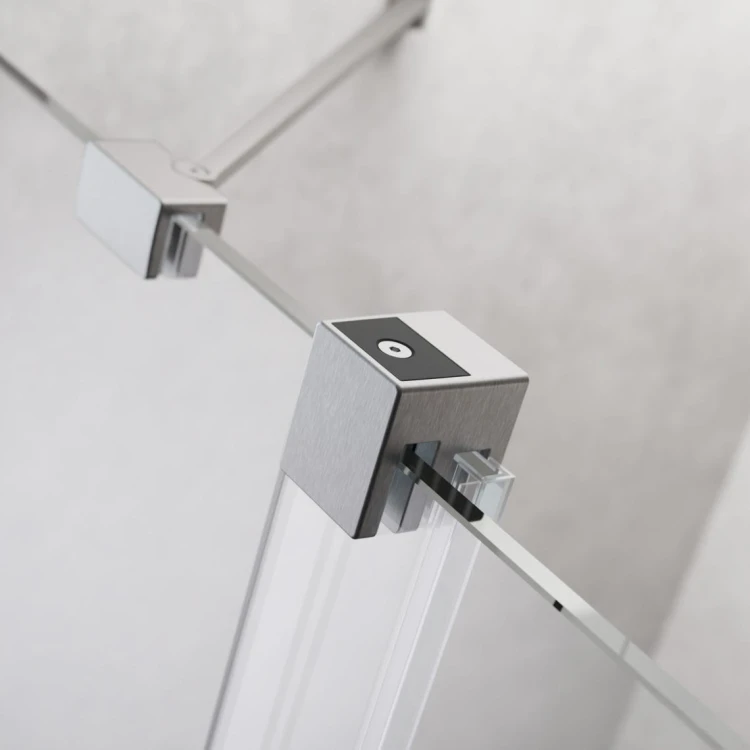 Drzwi prysznicowe Furo Brushed Nickel DWJ Radaway lewe nikiel