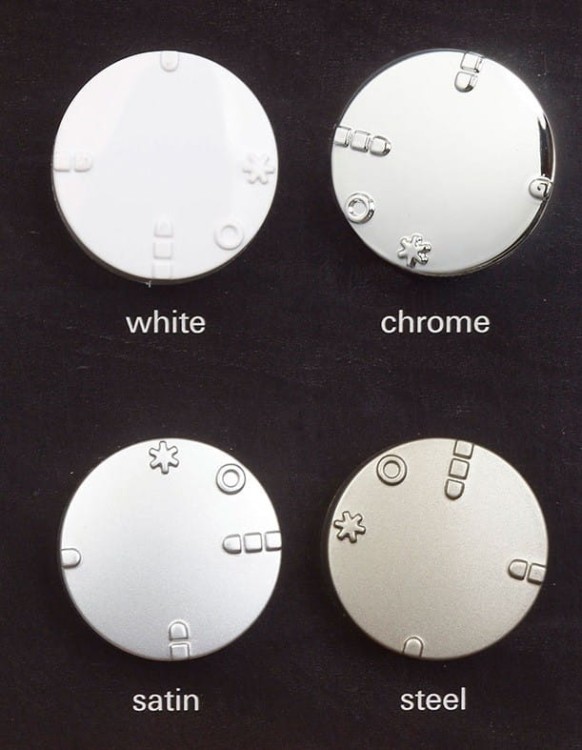 Grzałka elektryczna H+E Radeco z kablem/maskownicą chrom/czarna