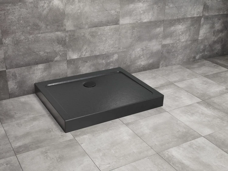 Brodzik prostokątny Radaway Doros D Compact 120x90 Stone czarny