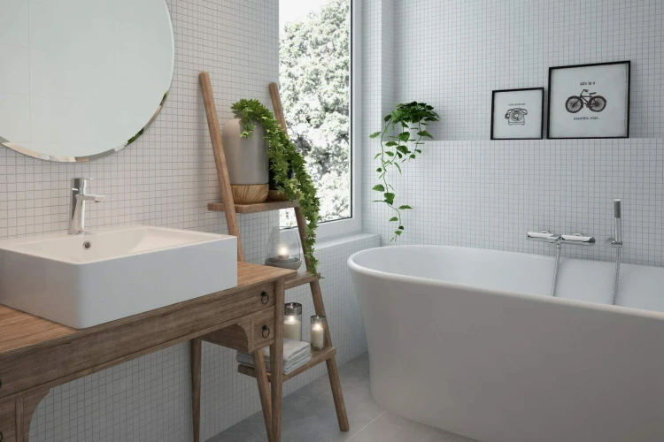 Bateria umywalkowa stojąca Arnika chrom Deante