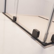 Parawan nawannowy Furo Brushed GunMetal PND II Radaway lewy