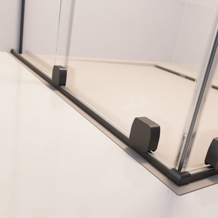 Parawan nawannowy Furo Brushed GunMetal PND II Radaway lewy