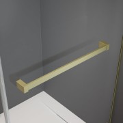 Drzwi prysznicowe Idea 8 Brushed Gold DWD Radaway szkło przejrzyste