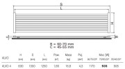 Grzejnik łazienkowy dekoracyjny Radeco Alvo 4 63x130cm