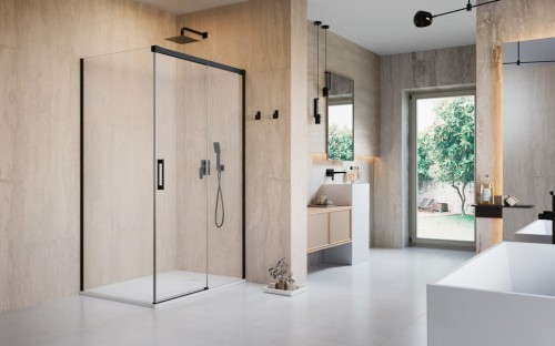 Kabina prysznicowa Radaway Idea 8 Black KDJ prawa