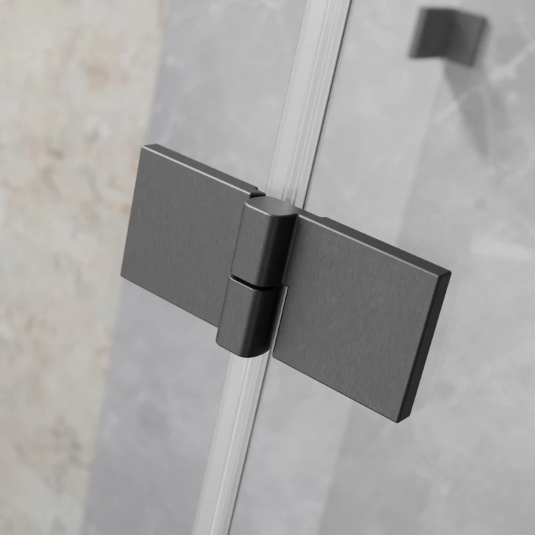 Kabina pięciokątna Essenza Pro Brushed GunMetal PTJ Radaway lewa