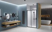 Drzwi prysznicowe Radaway Premium Pro Black DWJ 150x200 lewe