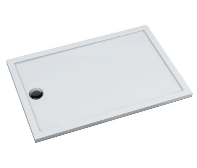 Brodzik prostokątny ESTIMA 70x90 Schedpol Schedline, biały - odpływ krótszy bok