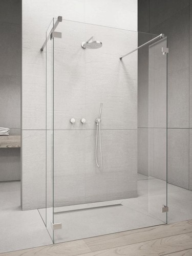 Kabina Radaway Euphoria walk-in I 140x200 szkło przejrzyste