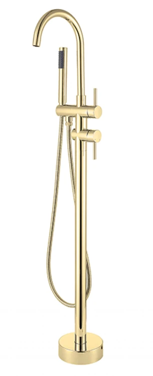 Wanna wolnostojąca Besco Keya 165x70 biała + bateria Illusion I złota