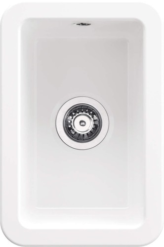 Zlewozmywak ceramiczny 1-komorowy biały Lumi Deante