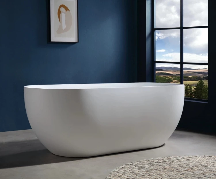 Wanna wolnostojąca olvena v041xlbgl 170 cm korek klik klak złoto szczotkowane