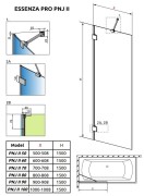 Parawan nawannowy Radaway Essenza Pro Brushed Copper PNJ II