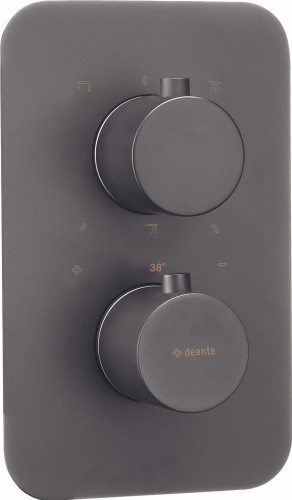 Element zewnętrzny do BOXa termostatycznego titanium Deante