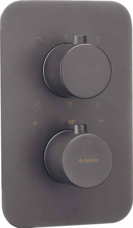 Element zewnętrzny do BOXa termostatycznego titanium Deante