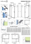 Kabina prysznicowa Radaway Essenza Pro 8 Black KDJ prawa