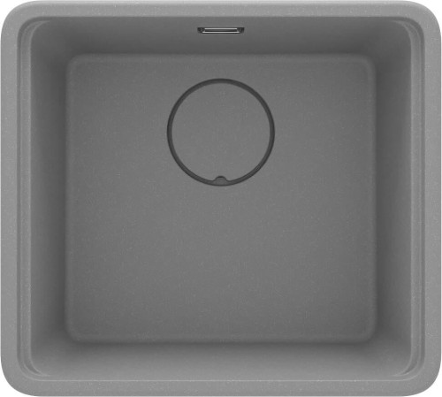 Zlewozmywak granitowy 1-komorowy szary metalik Momi Deante