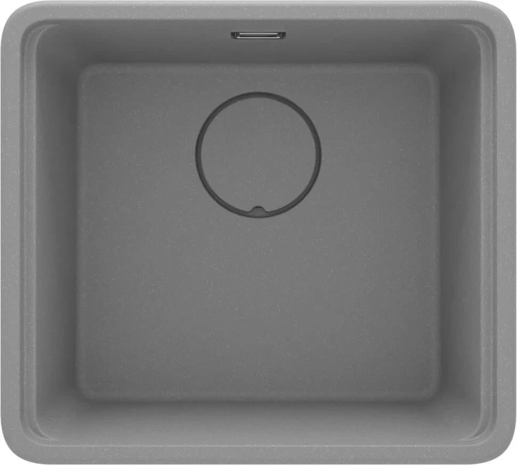Zlewozmywak granitowy 1-komorowy szary metalik Momi Deante