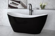 Wanna wolnostojąca Besco VIYA B&amp;W 160x70 cm