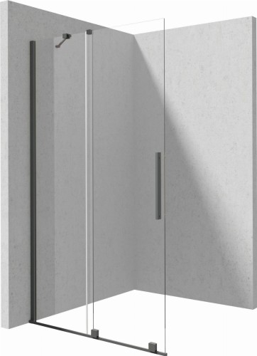 Ścianka prysznicowa walk-in 140x195 titanium Prizma Deante