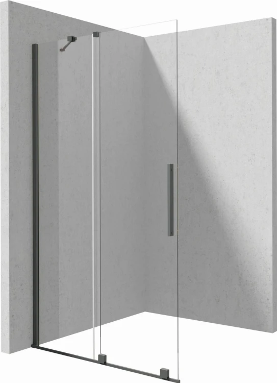 Ścianka prysznicowa walk-in 140x195 titanium Prizma Deante