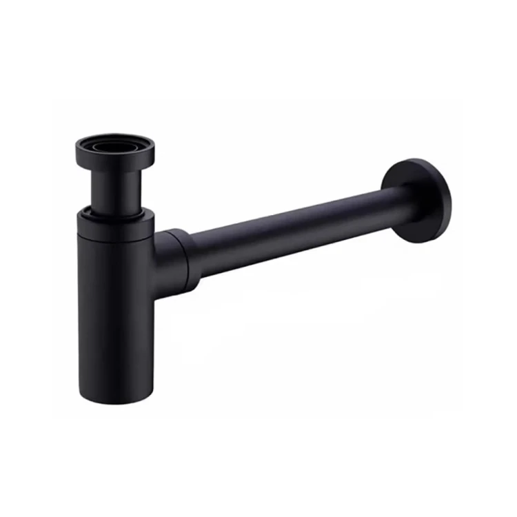 Syfon butelkowy odpływowy do umywalki mu04bl, czarny