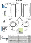 Kabina pięciokątna Radaway Essenza Brushed Nickel PTJ lewa