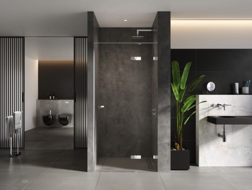 Drzwi prysznicowe New Trendy Eventa chrom prawe czyste