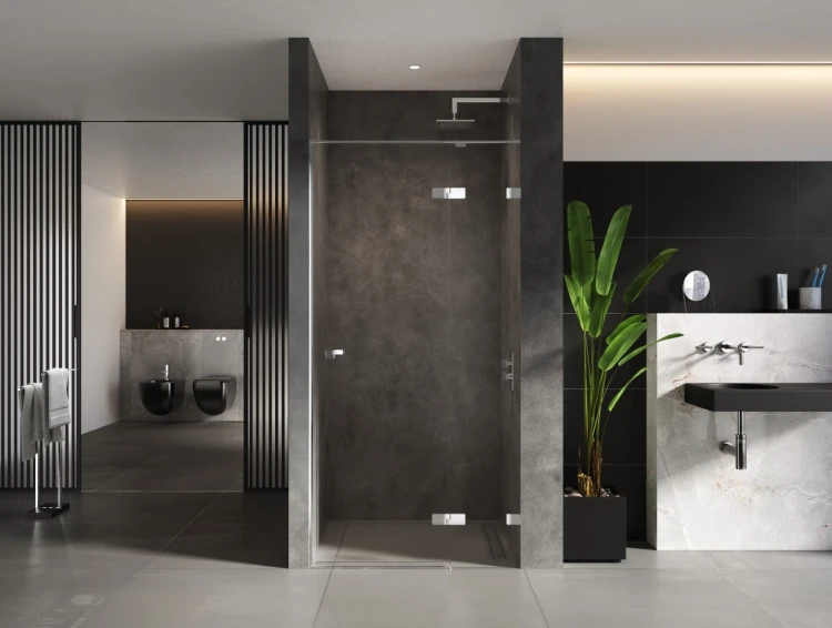 Drzwi prysznicowe New Trendy Eventa chrom prawe czyste