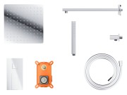 Prysznicowy zestaw podtynkowy corsan z01mch chromowany