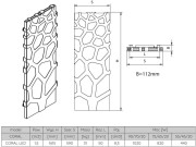 Grzejnik łazienkowy dekoracyjny Radeco Coral Led 161,5x59cm