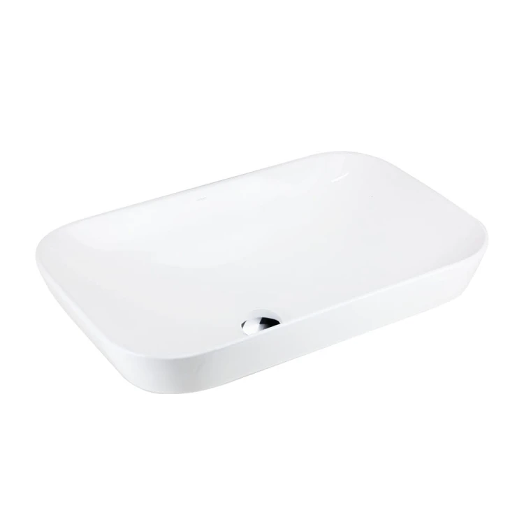 Umywalka nablatowa intero uc5580ch prostokątna 530x335x170 mm chromowany korek