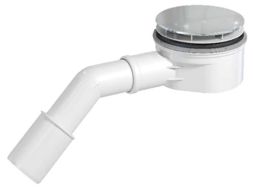 Syfon brodzikowy New Trendy 90 mm pokrywka chrom