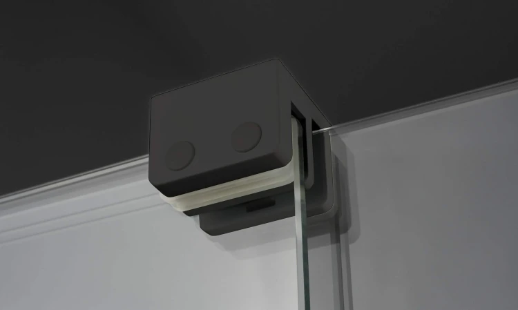 Ścianka prysznicowa walk-in 140x195 nero czarna Prizma Deante