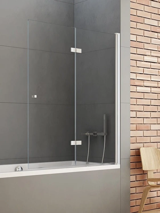 Parawan nawannowy New Trendy New Soleo 120x140 szkło czyste, wersja prawa