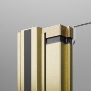 Drzwi prysznicowe Radaway Nes Brushed Gold DWB prawe