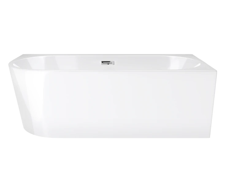 Wanna narożna corsan intero prawa 160 cm z szeroką krawędzią i wykończeniem chrom