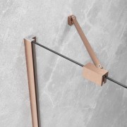 Drzwi prysznicowe Radaway Essenza Brushed Copper DWJ lewe