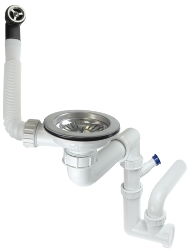 Syfon do zlewozmywaka granitowego 1-komorowego ZXY_9949