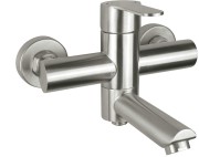 Bateria wannowa ścienna Lupo stal Deante