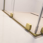 Drzwi prysznicowe Furo Brushed Gold DWD Radaway złote