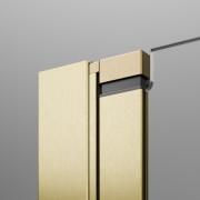 Drzwi prysznicowe Radaway Nes Brushed Gold DWJS lewe