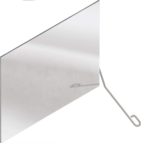 Lustro odchylane 60x45 prawe stal Lehnen