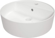Umywalka ceramiczna nablatowa z wyspą na baterię Round Deante