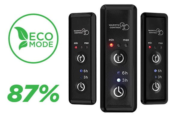 Grzejnik elektryczny suchy HF York 117x53 biały mat Hygge Family