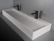 Bateria umywalkowa stojąca titanium Blur Deante