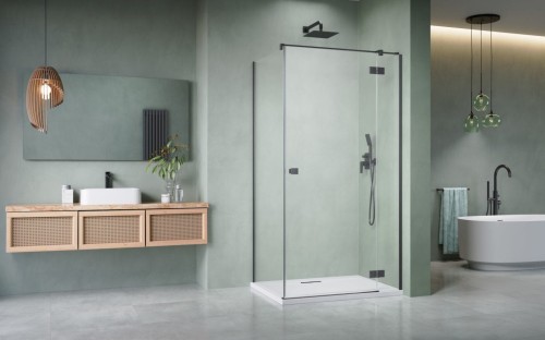 Kabina prysznicowa Radaway Essenza 8 Brushed GunMetal KDJ prawa