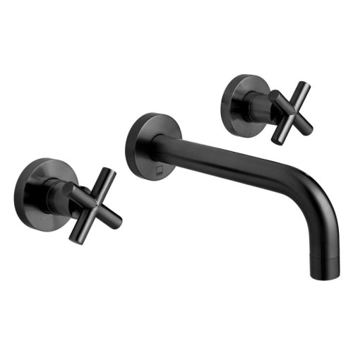 Bateria VADO ELEMENTS umywalkowa podtynkowa czarna szczotkowana